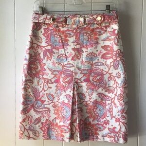 Cortefeil Skirt Paisley Preppy Skirt